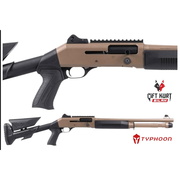 Typhoon T4 Tan(FDE) Yarı Otomatik Av Tüfeği